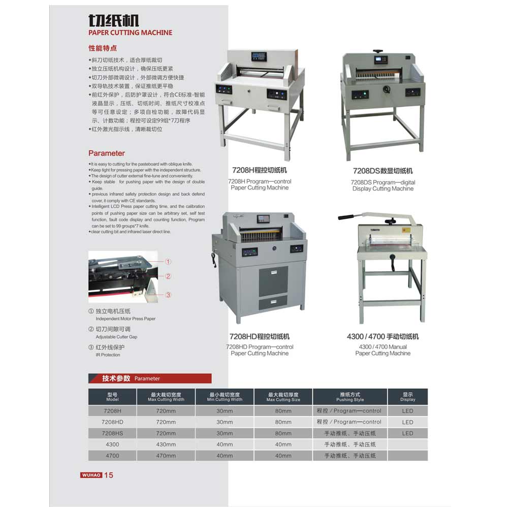 4800H Hydraulic Programble paper cutter